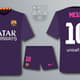 Barcelona será roxo em seu segundo uniforme (Foto: Reprodução / Mundo Deportivo)