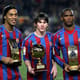 Ronaldinho, Messi e Eto'o (Foto: Albert Gea)