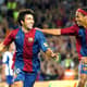 Deco comemora gol marcado pela Supercopa da Espanha em 2006. O Barcelona se sagrou campeão nesse ano (Foto: Arquivo LANCE!)