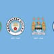 Escudos do Manchester City (Foto: Divulgação)