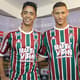 HOME - Apresentação no Fluminense - Felipe Amorim e Richarlison (Foto: Wagner Meier/LANCE!Press)