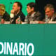 Luis Segura é o primeiro da esquerda para a direita na mesa da Conmebol (Foto: Igor Siqueira)