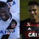 Riascos (Vasco) e Guerrero (Flamengo)