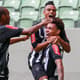 Jogadores do Atlético-Mg comemoram gol contra o Boa Esporte