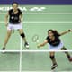 Eva Lee e Paula Lynn Obanana durante competição de Badminton (Foto: Divulgação /  Badminton Photo)