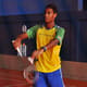brasileiro do badminton perto das Olimpíadas