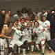 Jogadores do PSG comemoram título após goleada histórica (Foto: Reprodução)