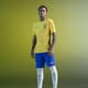 Neymar posa com a nova camisa da Seleção (Foto: Divulgação)
