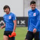 Romero e Balbuena durante treino do Corinthians Rodrigo Gazzanel/Ag, Corinthians)