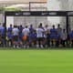 Grupo do Corinthians reunido antes do treino desta segunda-feira (Foto: Reprodução)