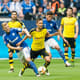 Geis e Leitner - Schalke 04 x Borussia Dortmund (Foto: Divulgação)