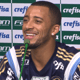 Vitor Hugo em coletiva no Palmeiras