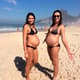 Irmãs Carolina Solberg e Maria Clara, do vôlei de praia, grávidas