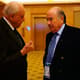 Presidente de honra da Fifa João Havelange conversa com Sepp Blatter