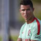 Cristiano Ronaldo no treino de Portugal