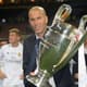 Zidane como técnico (Real Madrid) ganhou a última Champions League
