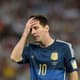Messi disputa sua primeira final de Copa. Argentina perdeu para a Alemanha na prorrogação e craque não conseguiu ter destaque.