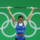 A atleta do Time Petrobras, de levantamento de peso, Rosane Santos