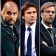 Quinteto é atração no Inglês: Mourinho, Guardiola, Antonio Conte, Jürgen Klop e Arsène Wenger (da esquerda para a direita)&nbsp;