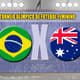 Apresentação Brasil x Austrália - Torneio Olimpico de Futebol Feminino