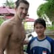 Em Pequim-2008, Phelps posava para foto ao lado de seu algoz na Olimpíada do Rio&nbsp;