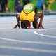 Bolt, o mito, beija o chão do Estádio Olímpico Nilton Santos