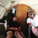 Gabriel Jesus viaja no avião de Paulo Nobre acompanhado de seu irmão Felipe na quarta-feira&nbsp;