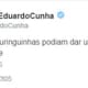 Cunha 'reclama' da derrota do Corinthians no Twitter