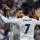 Sergio Ramos e Cristiano Ronaldo - Real Madrid x Villarreal