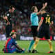 Messi lesionado - Barcelona x Atlético de Madrid