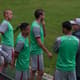 Cicero, Henrique, Levir Culpi, Marcos Jr, durante treino do Fluminense