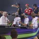 Massa tira selfie com pilotos em Interlagos