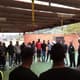 Jogadores do Atlético Nacional oram