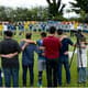 Jogadores e comissão técnica oram pela Chapecoense