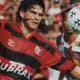Mancuso com a camisa do Flamengo (década de 90)