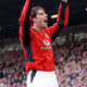 Ruud van Nistelrooy, o holandês do Manchester United, fez 10 gols em 2001/2002