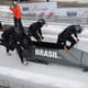 O Brasil em ação no bobsled