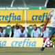 Thiago Santos durante jogo-treino do Palmeiras contra o Jabaquara