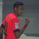 Neymar irritado com alteração em Barcelona x Sevilla (Foto: Reprodução)