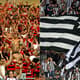 Montagem - Flamengo e Botafogo