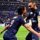 Cavani celebra gol na vitória sobre o Monaco pela Copa da Liga Francesa (Foto: Reprodução / Twitter)