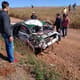 Carro de Paulo Nobre danificado após acidente