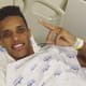 Pedrinho postou em seu Instagram a foto no hospital