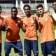 Carlos, Dudu, Fernando, Gabriel Fonseca e César - Sub-20 do Fluminense