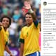 O lateral-esquerdo Marcelo usou o Instagram pra homenagear o amigo Thiago Silva<br>