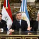 Horacio Cortes, Mauricio Macri e Tabaré Vázquez