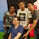 Ramon, Paulo Victor e Pikachu em evento do Vasco. Confira a seguir outras imagens na galeria especial do LANCE!