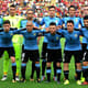 Seleção do Uruguai contra a Venezuela