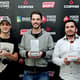 Os três finalistas  do Last Chance Deepstack no BSOP Curitiba