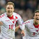 Dinamarca obteve vaga na Copa ao golear a Irlanda por 5 a 1, na repescagem europeia&nbsp;